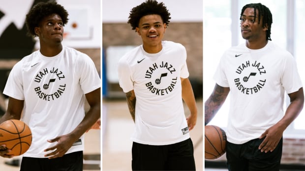 Taylor Hendricks, Keyonte George, and Brice Sensabaugh